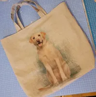 Yellow Labrador Tote Bag