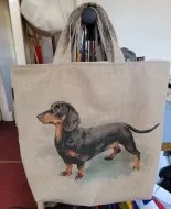 Smooth Coated Dachshund Tote Bag
