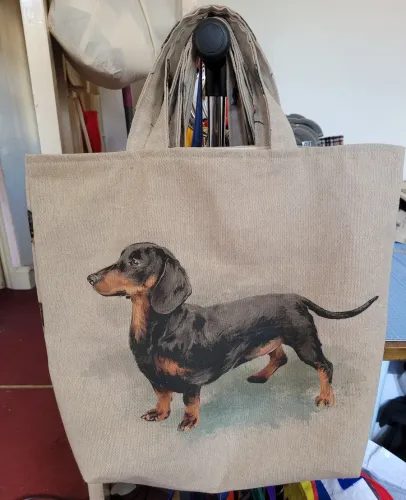 Smooth Coated Dachshund Tote Bag